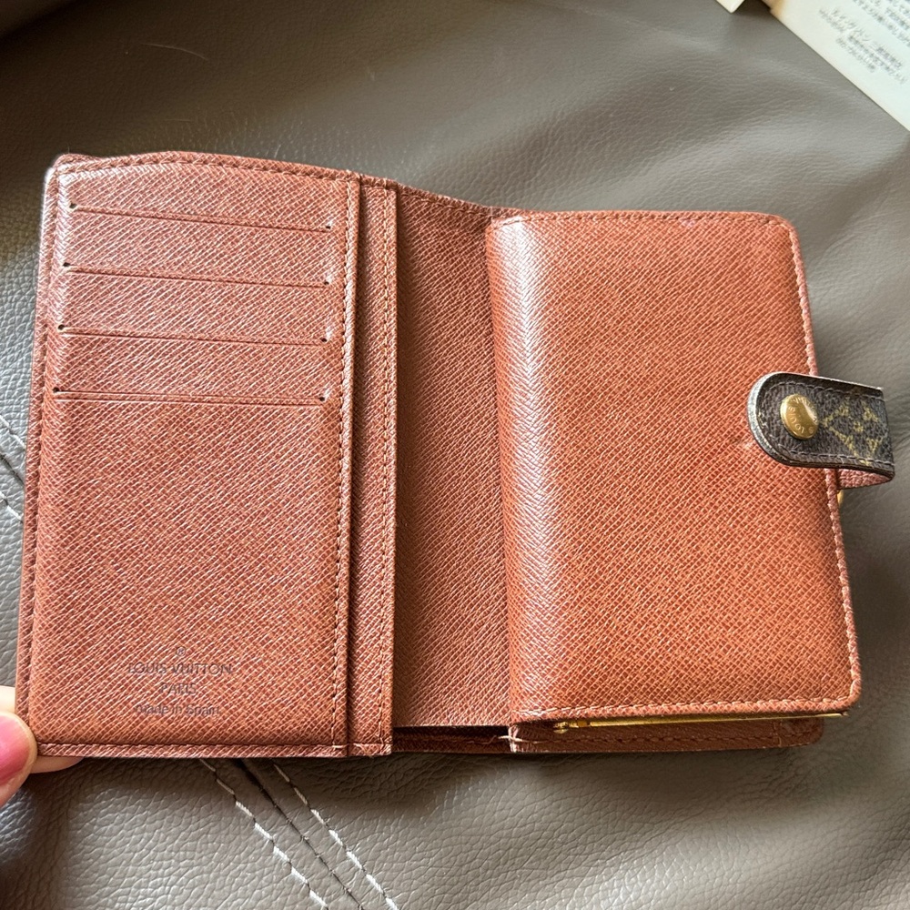 Vintage Louis Vuitton Brown Monogram French Wallet & Card Holder with Box - Picture 5 of 16